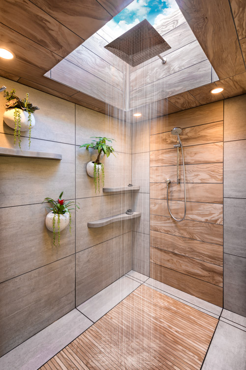 Walk-in shower ideas that bring you a Zen feel